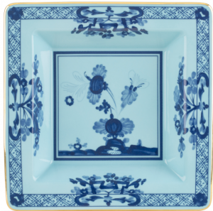 Ginori Oriente Italiano Iris Large Square Tray / Vide Poche